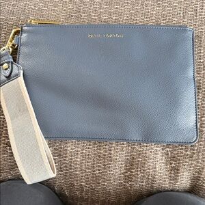 Dusty Blue  Wristlet Pouch